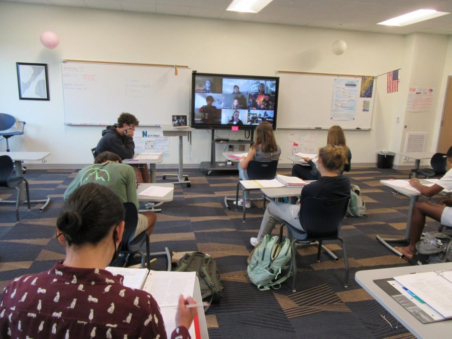 Susan Plonski's AP Capstone class focuses on student-led topics and discussions.