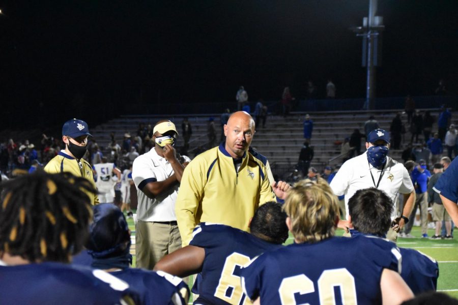 Coaching in his first ever game for the Vikings, Coach Mark Hodge attempts to lead his team to victory.