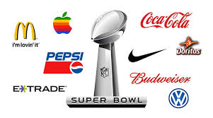 Popular companies compete for inclusion in Super Bowl commercials, including Nike, Apple, and Pepsi.