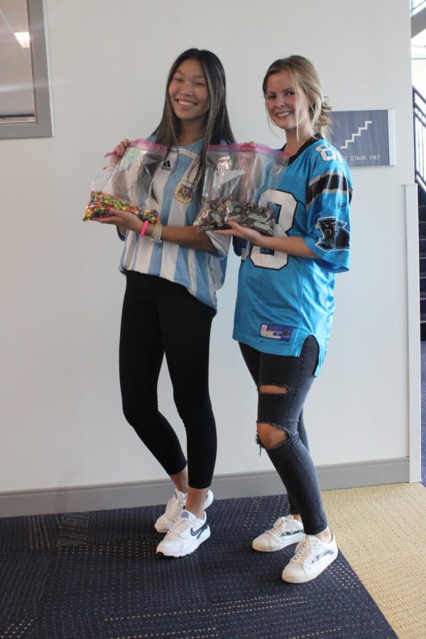 Vikings dress up for Jersey Day during Homecoming week.