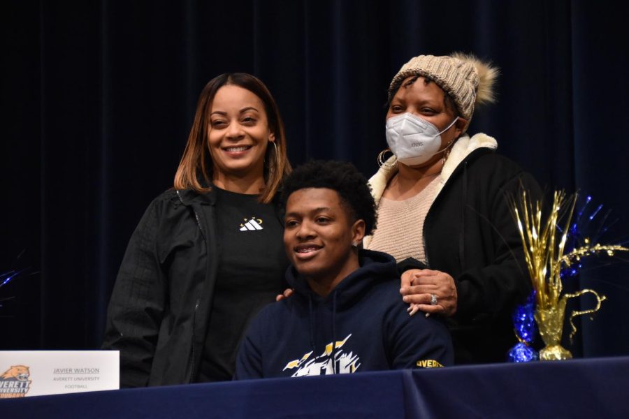 Javier Watson (12) celebrates his big day with his family.