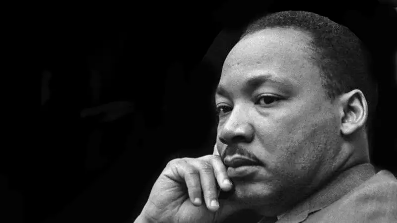 Dr. Martin Luther King Jr., legendary leader and activist for African Americans and all minorities during the Civil Rights movement, deep in thought.