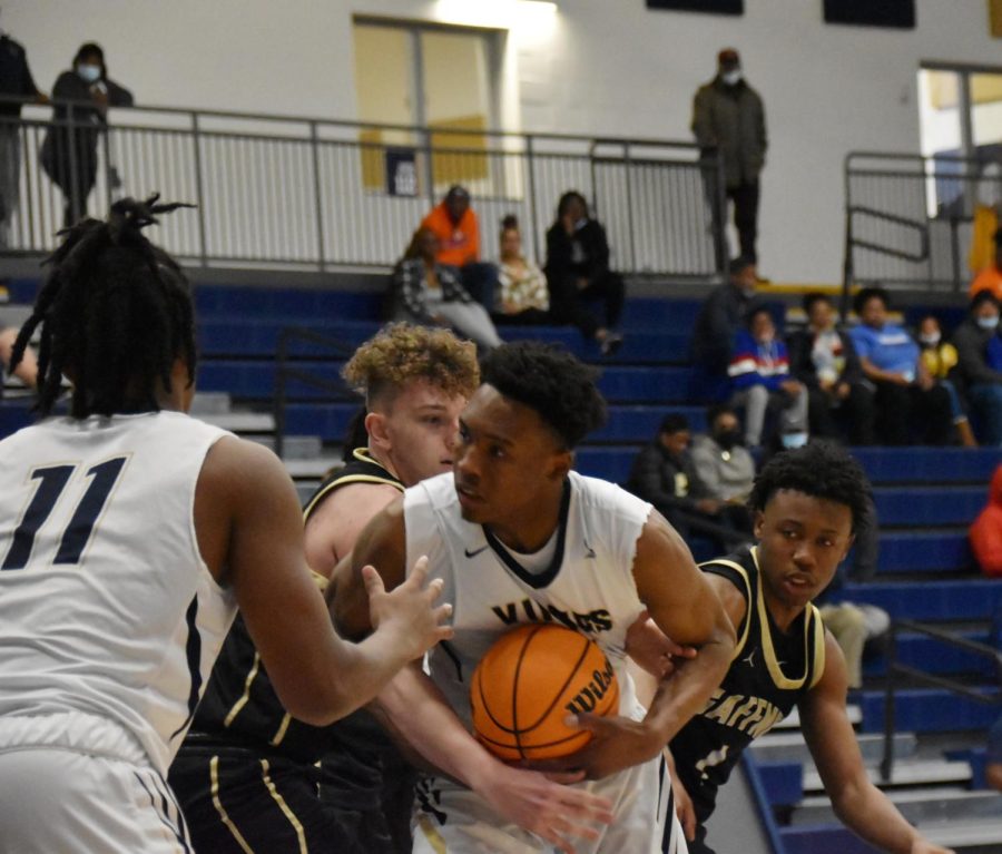 Vikings get physical in the paint against Gaffney.