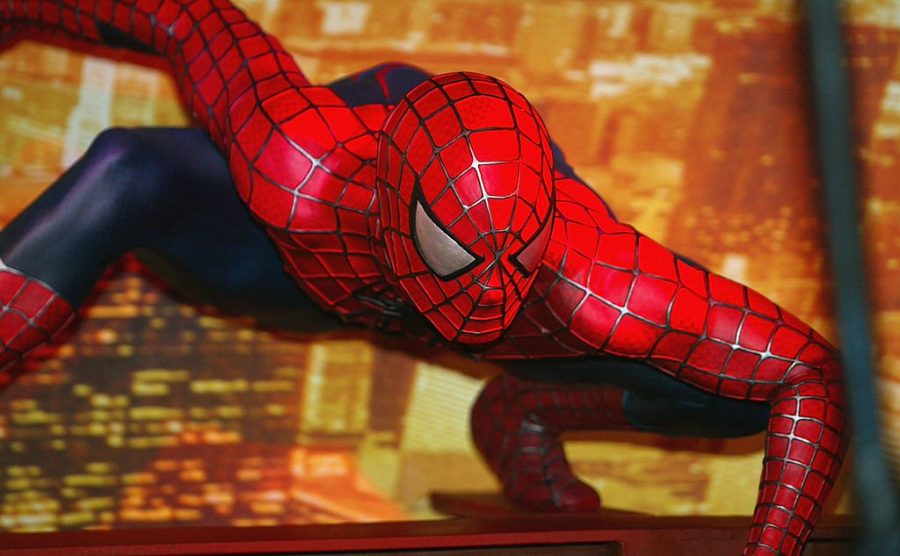 Andrew Garfields Spiderman poses in his iconic suit, which has appeared in Spiderman: Far From Home.