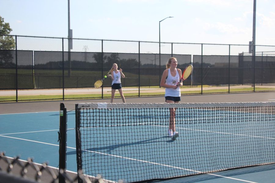 Doubles matches played a large role in the outcome of the season for the Vikings.  The Varsity team finished undefeated in the conference.