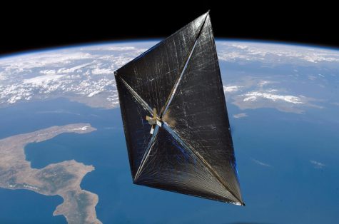 A concept image generated of NASAs Solar Sail. 