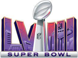 Logo of the 2024 Super Bowl 58.
