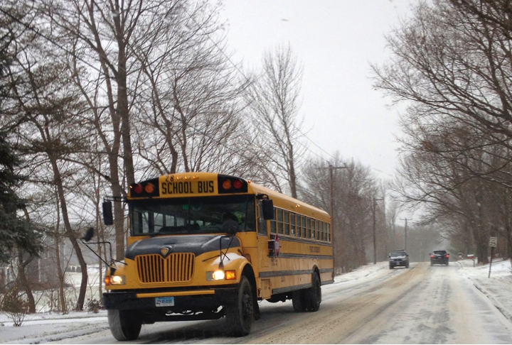 E-learning eliminates possible dangers in driving buses in inclement weather. 