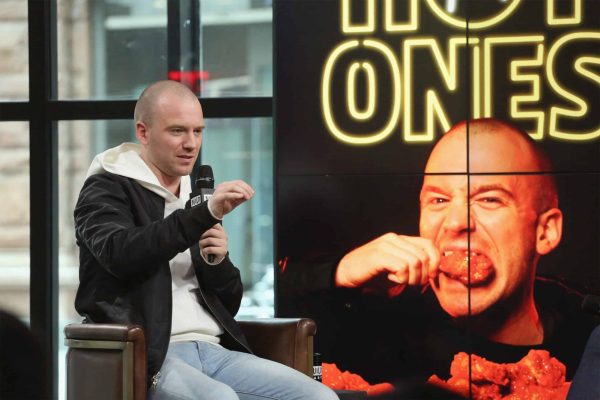 Sean Evans describes his YouTube show, Hot Ones, in an interview at Build Studio.