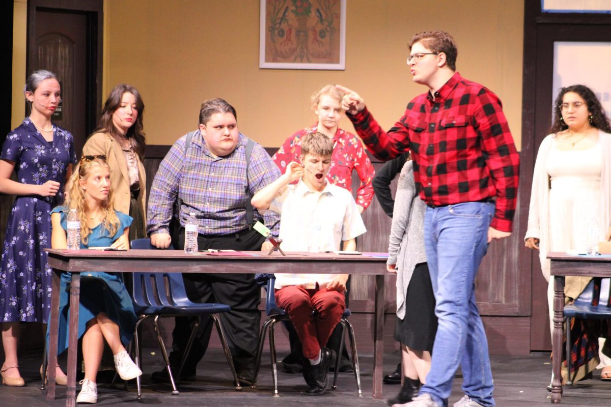 Picture from the performance of "12 Angry Jurors" by the Viking Theater Company.