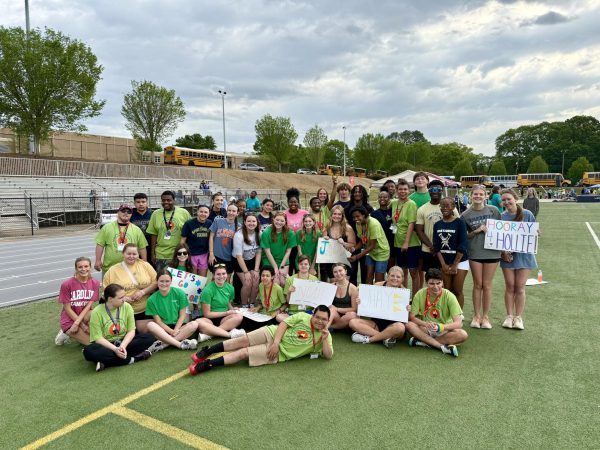 The Teacher Cadet 2 class joins students at McCracken for the Olympics.