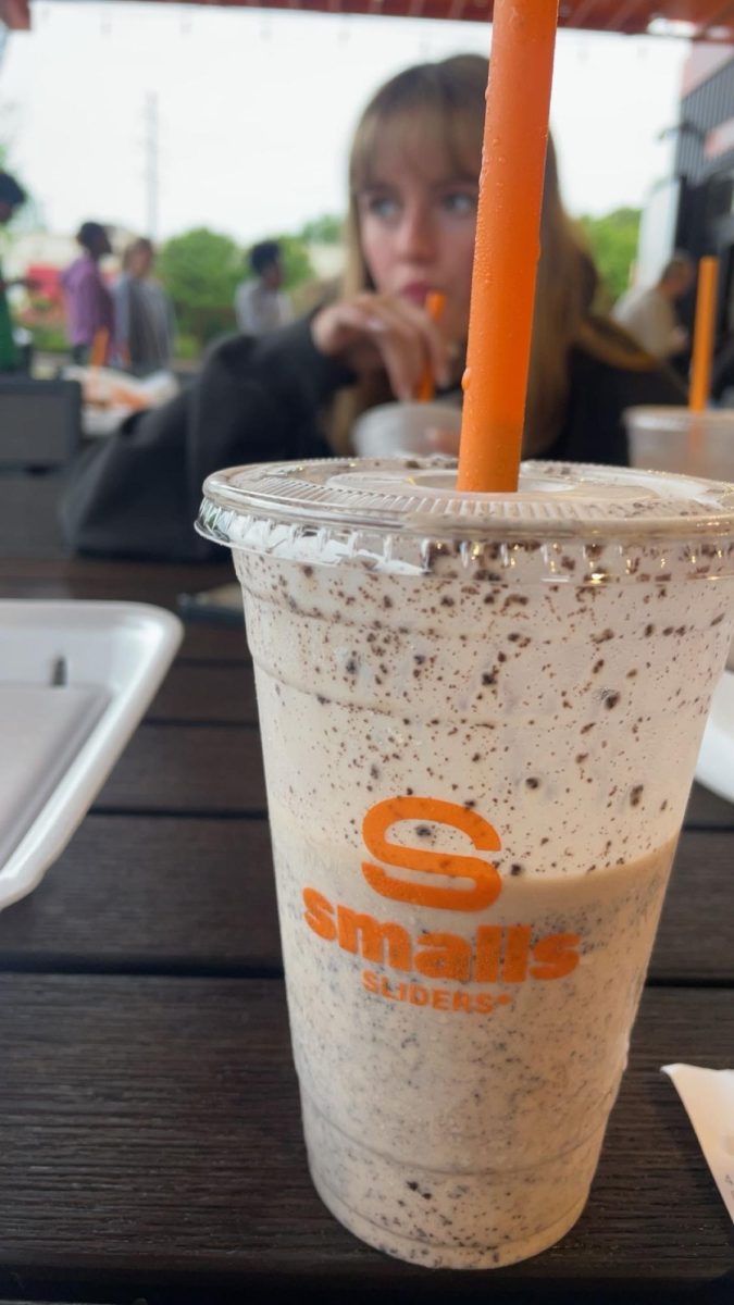 A photo of a milkshake from popular burger joint Smalls Sliders.