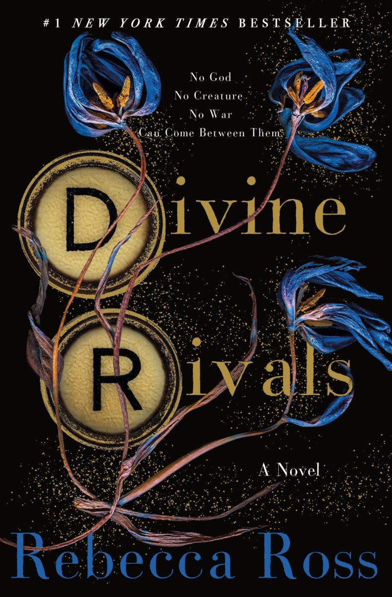 The popular fantasy book "Divine Rivals" written by Rebecca Ross.