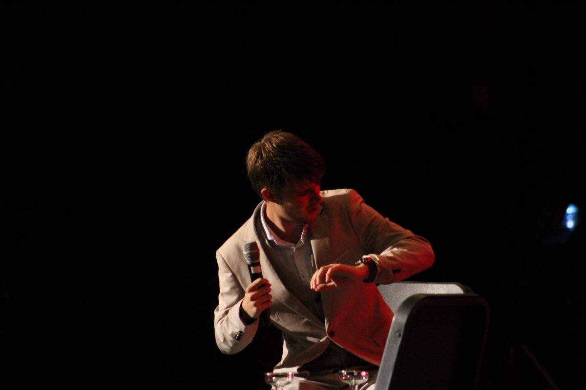 Phineas Keller (11) performs in the Fine Arts Center for Club Allegro.