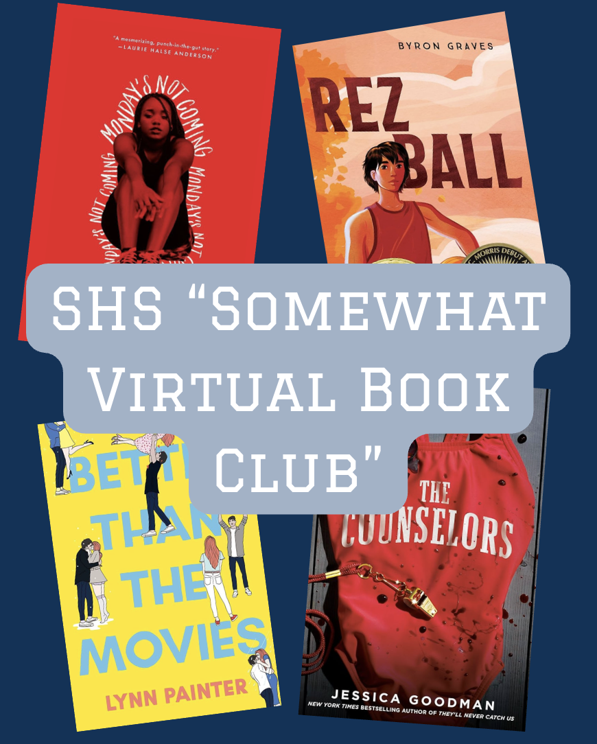 A graphic depicting the books the "Somewhat Virtual Book Club" has read during the 2025-2026 school year.