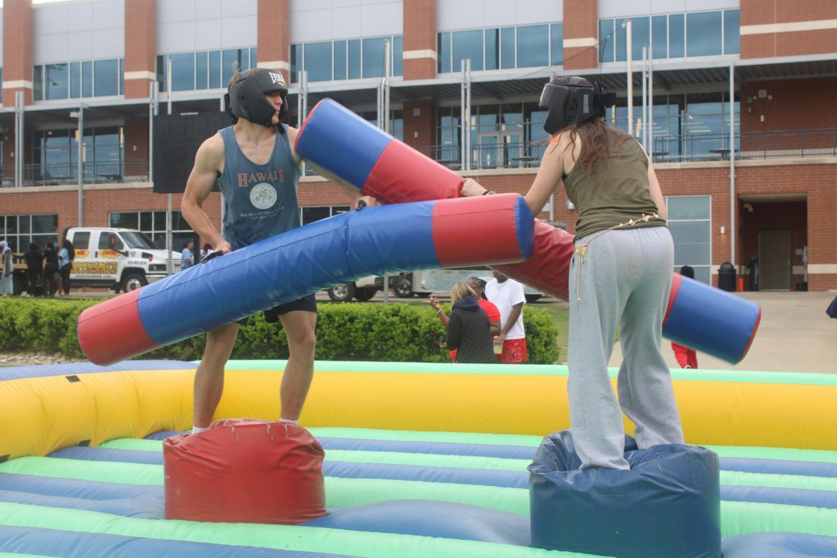 Seniors enjoy a day of field events, yearbook distribution and simply having fun together before graduation.